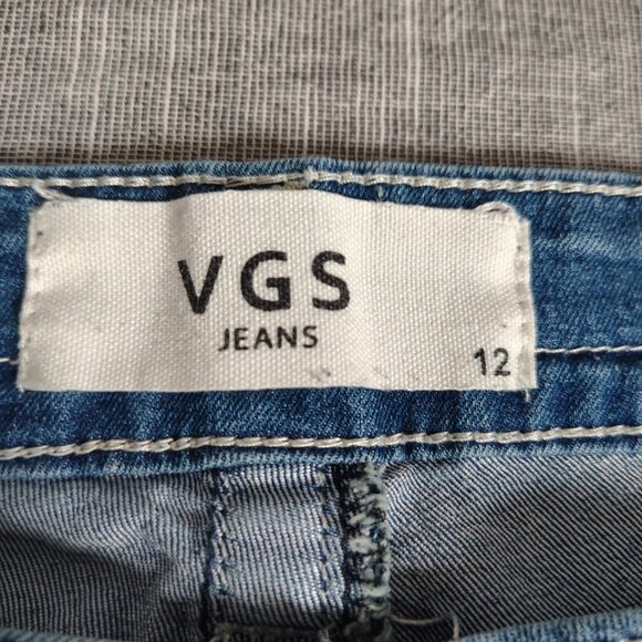 Vigoss VGS Jeans Womens Size 12 (33x29) Loose Straight Embellished Flap Western - Picture 4 of 13